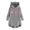 Gray, variant on IROINNID Christmas Shirts for Women Christmas Plush Hooded Pullover Long Sleeve Thermal Winter Warm Loose Fit Tops,Gray