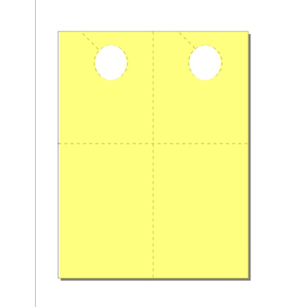 Door Hanger with Removable Coupon Card, Print-Ready, 4-1/4