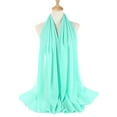 thumbnail image 2 of Soumake Scarf Plain Bubble Chiffon Solid Color Hijab Long Shawl Headscarf for Ladies, 2 of 8