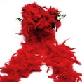 thumbnail image 2 of Carnival Fashion Turkey Feather Strip Stage Gathering Flower Bundle Scarf Decorative Hot Scarfs for Women, 2 of 4