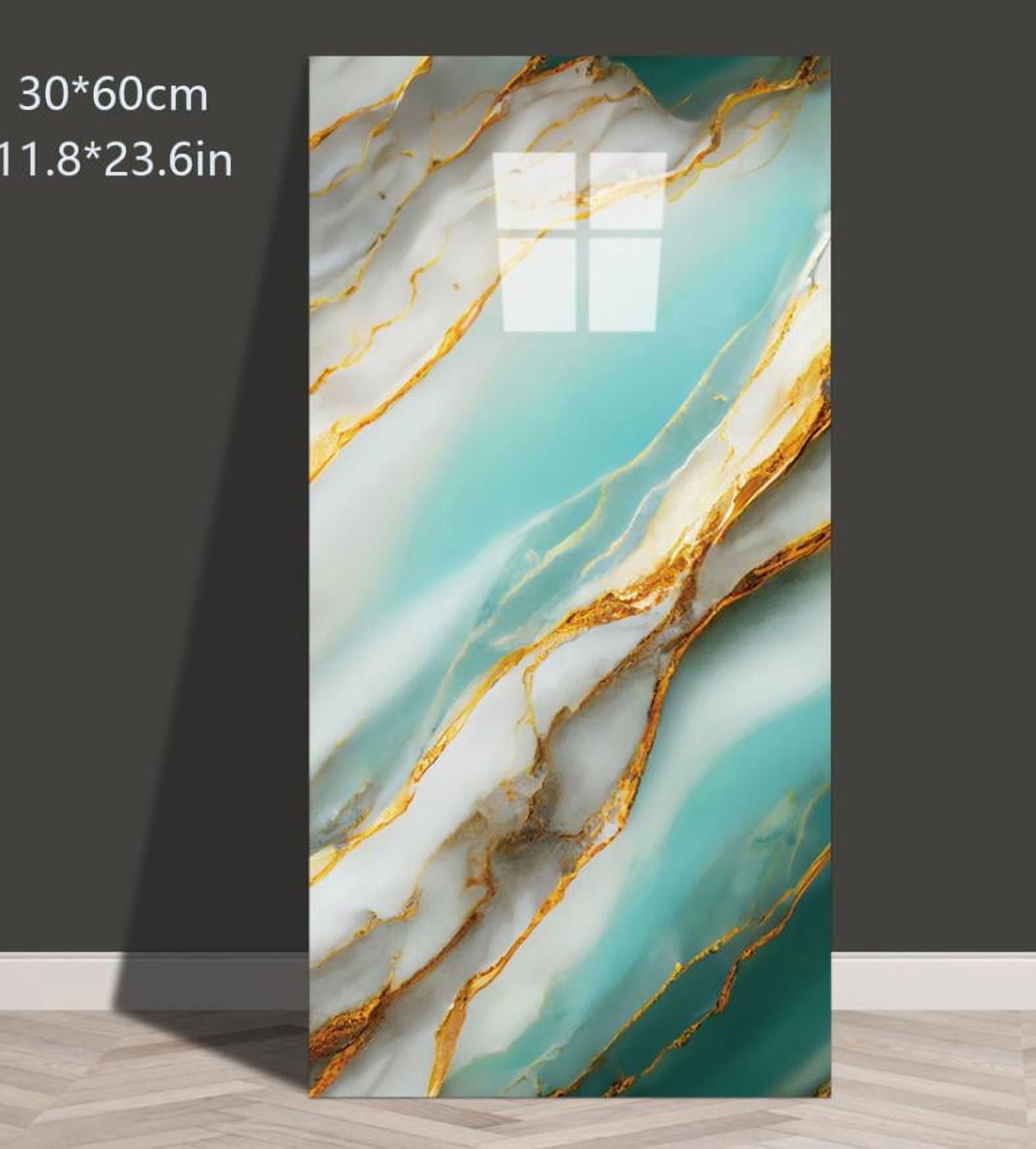 FENGGUIQU 20Pcs 23.58"x11.79" Wall Panels Self-Adhesive Waterproof Marble Pattern Wall Modern Stickers for Bathroom Kitchen Decor