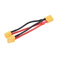 thumbnail image 3 of Cable conector de batería paralelo XT60, divisor en Y de doble extensión, 1 macho a 2 hembra, Cable de silicona para baterías RC, 3 of 15
