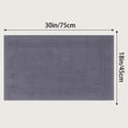 thumbnail image 7 of Unique Bargains Bath Rugs Reversible Cotton Spa Quick Dry Non Slip Bathroom Mat Gray, 7 of 7