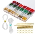 thumbnail image 2 of Juego De Cuentas Coloridas De Navidad De 24 Cuadrículas, Cuentas De Cristal, Pulsera, Pendientes, Juego De Fabricación De Joyas Diy Inevent AP007572-03, 2 of 6