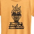 thumbnail image 3 of Instant Message - Stack Of Books With Plant - Women's Short Sleeve Graphic T-Shirt, 3 of 7