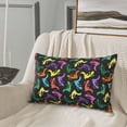 thumbnail image 5 of Goofa Colorful Lizards Pattern Pillow Case – Plush & Soft Cushion Cover, Hypoallergenic Throw Pillow Case for Comfortable Sleep with Envelope Closure-16"x24", 5 of 6