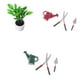 thumbnail image 1 of Casa de Muñecas Miniatura Sunnimix Herramientas de Metal con Regadera + Planta en Maceta Dollhouse Miniatures, 1 of 8