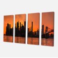 thumbnail image 2 of Silhouettes de Manhattan Panorama - Impression sur Toile Extra Grand, 2 of 3