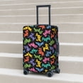 thumbnail image 5 of Uemuo Colorful Geometric Dog Printed Washable Luggage Cover - Fashion Suitcase Protector Fits 18-32 Inch Luggage -Medium, 5 of 9