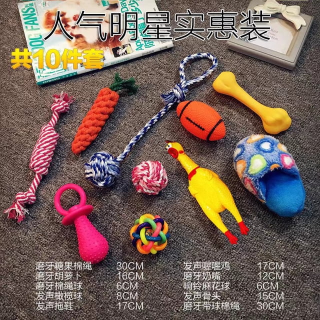 Pet Toy Dog Set Toy Vocal Toy Dog Training Dog Toy Teddy Golden Retriever