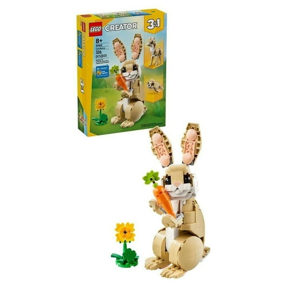 Set LEGO Creator 3 en 1 Lindo Conejito Juego con animales 31162