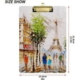thumbnail image 3 of FMSHPON Street View Paris Clipboard Hardboard Wood Nursing Clip Board and Pull for Standard A4 Letter 13x9 inches, 3 of 8