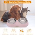 thumbnail image 3 of Dog Bowl Double Bowl Stainless Steel Water And Food Raised Bowls, Pet Feeder Bowls, 3 of 8