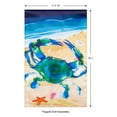 thumbnail image 4 of (1 pack) Meadow Creek 11.5" x 18" Blue Crab Coastal Outdoor Yard Flag, 4 of 6