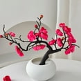 thumbnail image 4 of Plum Blossom Simulation Bouquet Plastic Artificial Flowers Indoor Decoration, 4 of 9