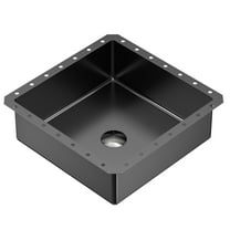 Karran Usa Ccu500 Cinox 15-3/4" Square Stainless Steel Undermount Bathroom Sink - Gunmetal