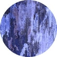 thumbnail image 1 of Ahgly Company Indoor Round Oriental Blue Industrial Area Rugs, 6' Round, 1 of 4