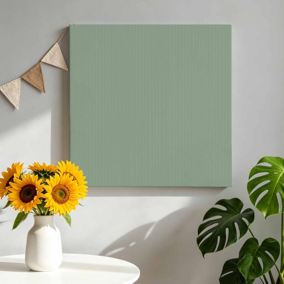 Green Canvas Wall Art for Living Room, Abstract Sage Green Fine Lines Striped Minimalist Rustic Poster Print Painting for Bedroom Dining Room Balcony Decoration Wall Pictures Prepare To Hang 10"x10"