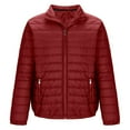 thumbnail image 5 of USNSM Men's Puffer Jacket Winter Quilted Puffy Jackets Lightweight Warm Winter Coats Water-Resistant Windproof Insulated Coats Red XS, 5 of 6