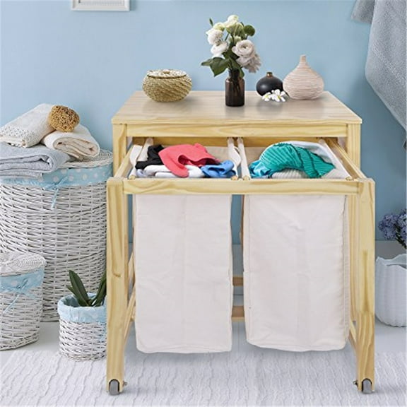 Eco Home Laundry Prep Hamper - Natural