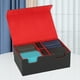 thumbnail image 4 of Caja de tarjetas de cubierta Bewildely para Juegos de Cuero PU Azul Negro, 4 of 6