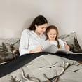 thumbnail image 4 of jejeloiu Boho Aztec Tribal 7-Piece Bedding Comforter Set,Wildlife Bear Bear King Bedding Sets,Gray Brown Bed Sheets For Teens,Breathable Home Decor Reversible, 4 of 8