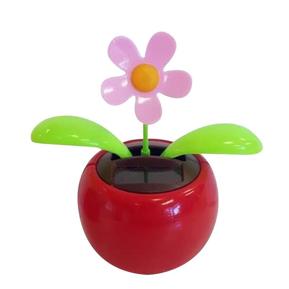 Set of 8 Cute Solar Power Flip Flap Flower Insect For Car