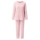 thumbnail image 1 of Conjunto de pijama cálido y suave para mujer, cómodo, de felpa, oversize, con pantalones, ropa de estar por casa, 2 piezas, otoño-invierno, 1 of 6