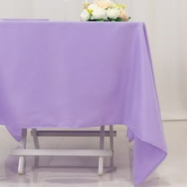 Efavormart 70" Lavender 200 GSM Seamless Premium Polyester Square Tablecloth