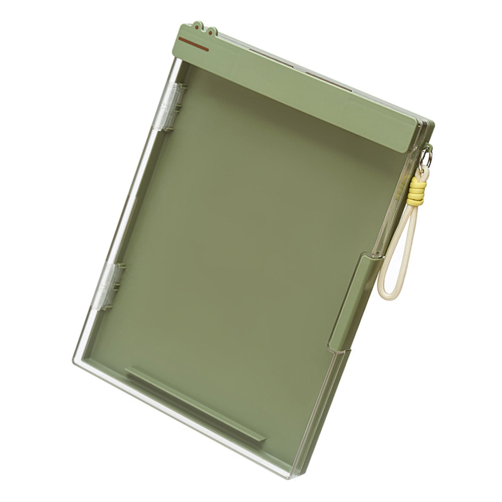 Professional Document Organiser Case with Clipboard and Lanyard Double Layer ABS File Storage Box For School