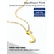 thumbnail image 4 of Collar con colgante inicial PROSTEEL de oro con letra del alfabeto para mujeres y niñas, 4 of 7
