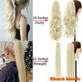 thumbnail image 3 of Sego Long Thick Claw Ponytail Hair Extension Synthetic Curly Real Hair Piece Big Wave Clip in Hair Extensions For Women, 3 of 10