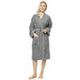 thumbnail image 4 of Women's Daylee Model Turkish Cotton Kimono Bathrobe Burgundy - Small/Medium, 4 of 5
