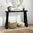 thumbnail image 2 of Costway 43-Inch Console Table, Narrow Long Rubberwood Table Behind the Couch for Hallway Black, 2 of 10
