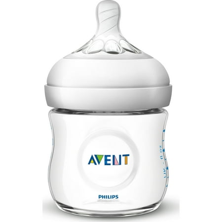 Philips Avent Natural Baby Bottle, Clear, 4oz, 1pk,
