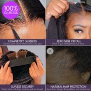 LUVME 1 SEC INSTALL WIG | Mature Boss Brown Ombre Highlight / Natural Black / Salt and Pepper Loose Wave Glueless Minimalist HD Lace Wig