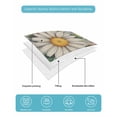 thumbnail image 4 of Twin XL Quilt Bedding Set, Vintage Daisy Floral Reversible Summer Quilt 3 Pieces, Spring Flowers Botanical Leaves Checkered Wooden Lightweight Bedspreads Coverlets with 2 Pillow Shams for All Seasons, 4 of 5