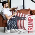 thumbnail image 2 of Manta suave de franela Trump, manta "Hace que Estados Unidos vuelva a ser grandioso", manta "Estoy de regreso", manta para sofá, dormitorio, manta cómoda para regalo de Navidad, 2 of 8