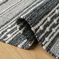 thumbnail image 5 of SAFAVIEH Striped Kilim Xavior Striped Area Rug, Black/Ivory, 3' x 3' Square, 5 of 10