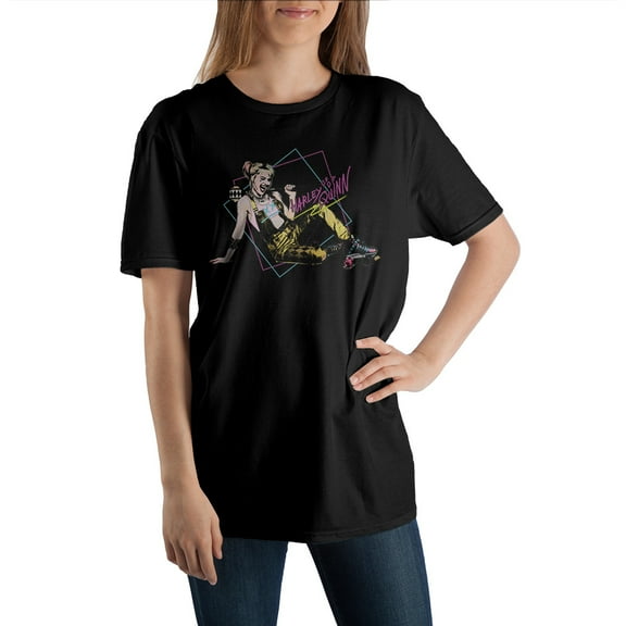 Juniors' Birds of Prey Harley Quinn Short-Sleeve T-Shirt-Small
