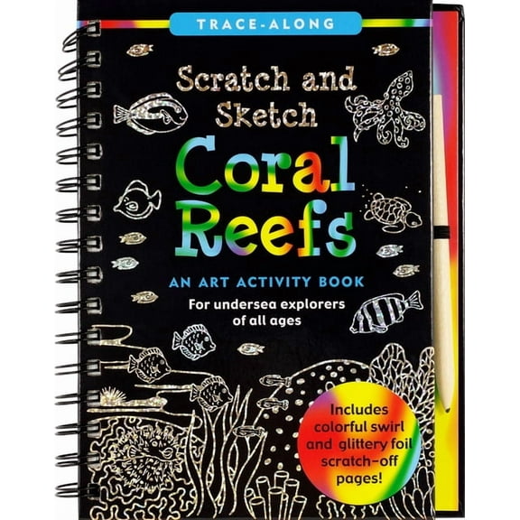 Scratch and Sketch Trace-Along Scratch & Sketch Coral Reefs, (Hardcover)