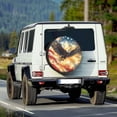 thumbnail image 3 of Garronmavis American Flag Eagle Spare Tire Cover Auto Universal Spare Tire Covers Suit for SUV 15 Inch Wheel Tires Waterproof Universal Fit RV SUV Truck, 3 of 4