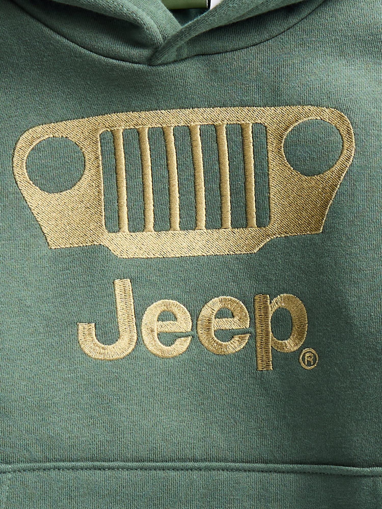 Jeep Boys' Front Back Graphic Fleece Hoodie with Long Sleeves, Size 4-18