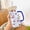 B, variant on Glass Mug with Lid and Straw Iced Coffee Cup with Handle Square Drinking Glasses Tumbler Cups for Smoothie Juice,12 OZ(A)