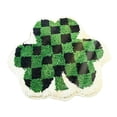 thumbnail image 2 of St. Patrick's Day Shamrock Bathroom Rugs Green Clover Bath Mat Washable Kitchen Rugs Nonslip Doormats Decorations for Living Room Kitchen Bedroom, 23.62 Inch, 2 of 6