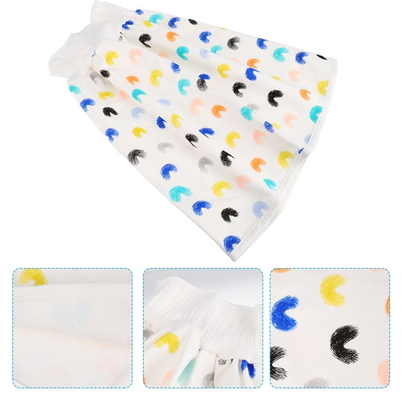 OUNONA 1Pack High Waist Diaper Skirt Pure Cotton Diapers for Babies Travel