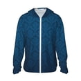 thumbnail image 1 of Balery Dark Blue Sudadera ligera de manga larga con capucha y protección solar UPF 50+ para hombre y mujer, ideal para pesca y running-Small, 1 of 7