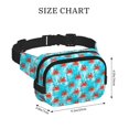 thumbnail image 4 of Disketp Crab Swims In The Ocean Riñonera de Doble Capa, Bolsa de Cintura Ajustable para Viajes, Correr y Senderismo, Riñonera Ligera para Hombre y Mujer, 4 of 9