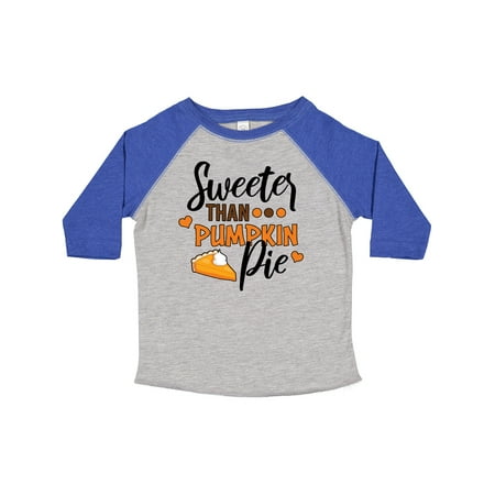 

Inktastic Thanksgiving Sweeter Than Pumpkin Pie Boys or Girls Toddler T-Shirt