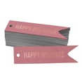 thumbnail image 1 of Inkdotpot Rose Gold Foil Paper Hang Tags Happy Holiday Favor Tags 100 Pieces, 1 of 1